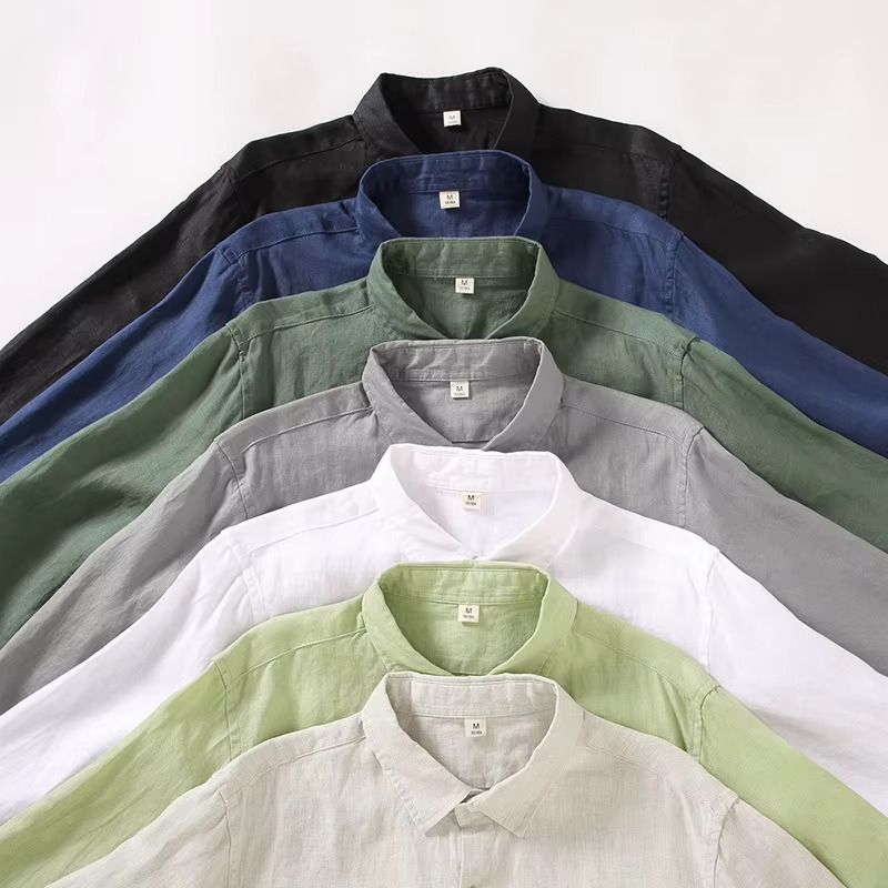 OLD MONEY LINEN LONG SLEEVE SHIRT