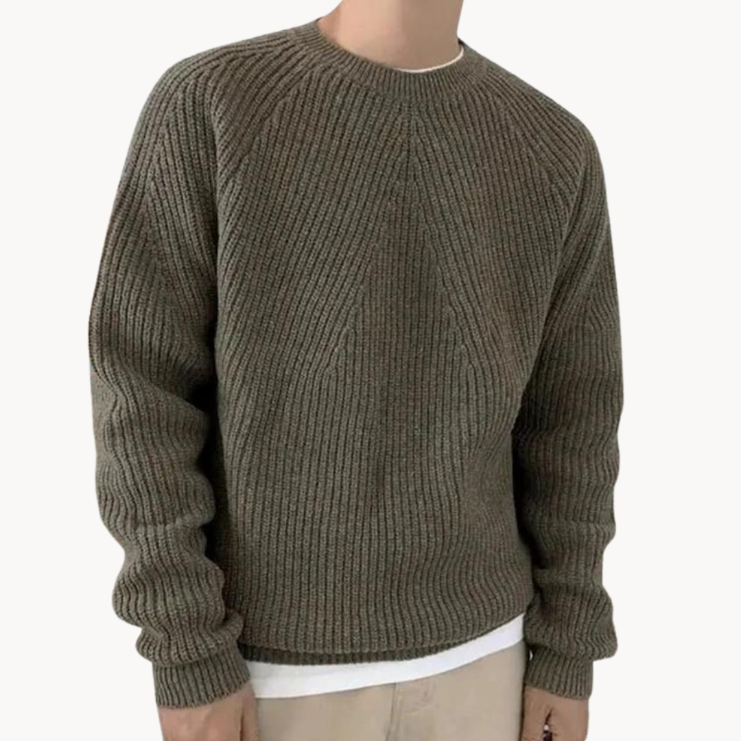 Kingsley Ribbed Sweater Beige