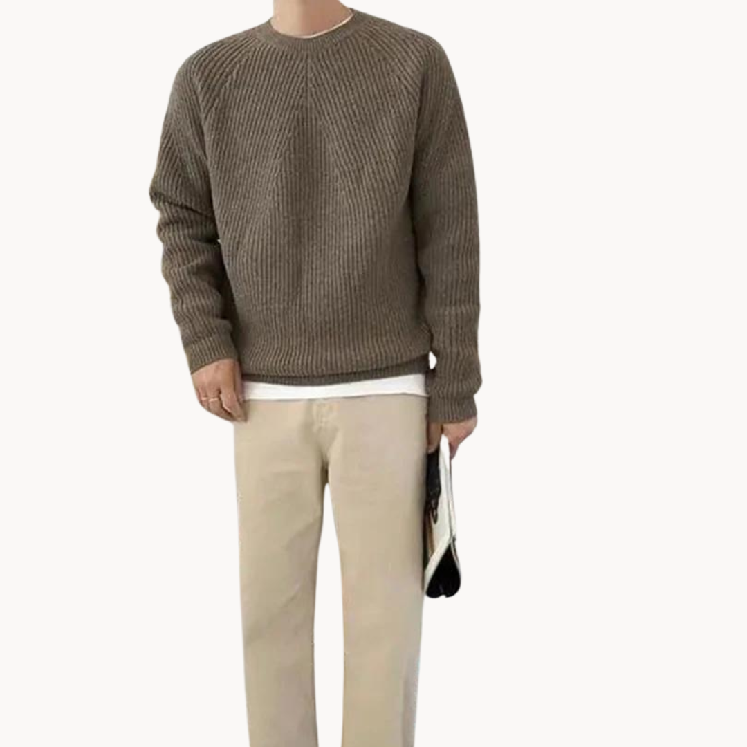 Kingsley Ribbed Sweater Beige