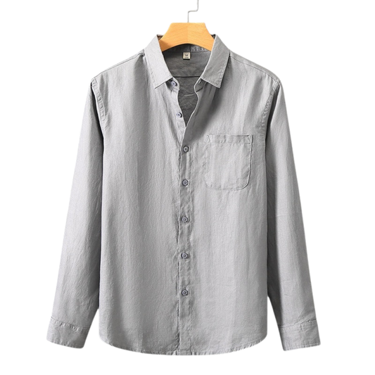OLD MONEY LINEN LONG SLEEVE SHIRT