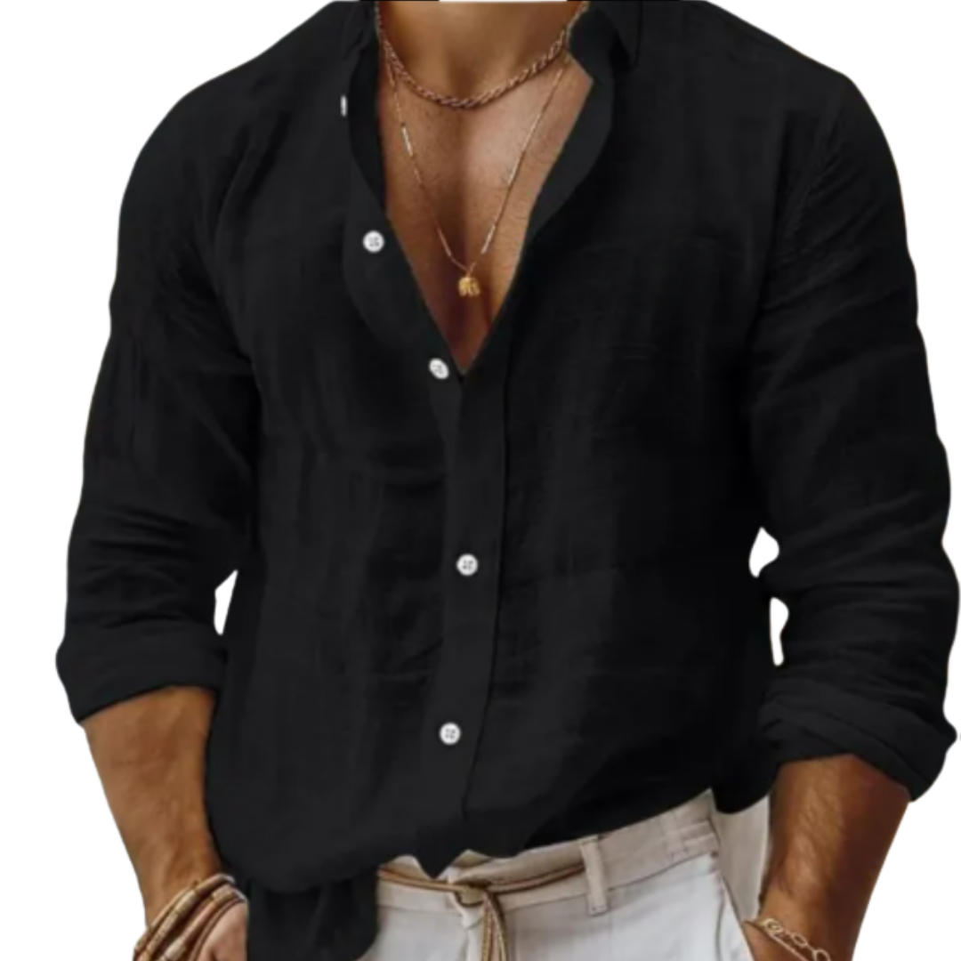 Classic Men's Casual Linen Shirt