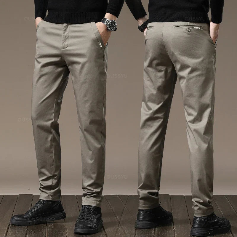 Straight-Leg Chino Pants
