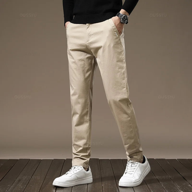 Straight-Leg Chino Pants