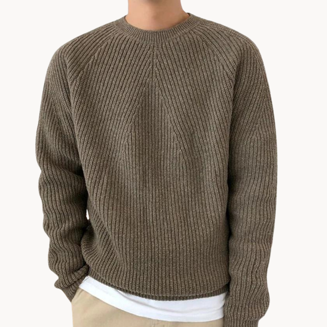 Kingsley Ribbed Sweater Beige